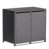 Mülltonnenbox Helmut 2er 120L in Anthrazit