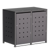Mülltonnenbox Wilhelm 2er 240L in Anthrazit