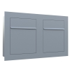 Einbaubriefkasten Bari for Two in Grau Metallic