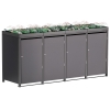 Mülltonnenbox Tilda 4er 240L in Anthrazit