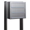 Briefkastenanlage Cube for Three Edelstahl
