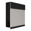 Briefkasten Manhattan Special White Schwarz mit Weißer Acrylplatte