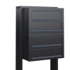 Briefkastenanlage Cube for Four Anthrazit