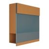 Briefkasten Manhattan Special Blue Rost mit blauer Acrylplatte