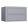 Briefkasten Cube for Two Grau Metallic