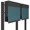 Briefkastenanlage Manhattan Special Blue for Two Anthrazit