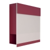 Briefkasten Manhattan Special White Rot mit Weißer Acrylplatte