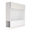 Briefkasten Manhattan Special White Weiß mit Weißer Acrylplatte