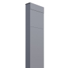 Standbriefkasten The Box Grau Metallic