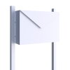 Standbriefkasten Letter Weiß