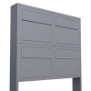 Briefkastenanlage Elegance for Four Grau Metallic