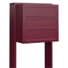 Briefkastenanlage Cube for Three Rot
