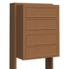 Briefkastenanlage Cube for Four Rost
