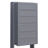 Briefkastenanlage Cube for Six Grau Metallic