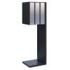 Briefkastenanlage Hermes Clone for Three Schwarz mit Edelstahlklappe