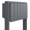 Briefkastenanlage Flag for Six Grau Metallic