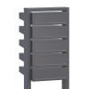Briefkastenanlage Stairs for Five Grau Metallic