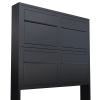 Briefkastenanlage Elegance for Four Schwarz