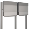 Briefkastenanlage Manhattan Special White for Two Grau Metallic