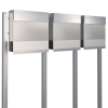 Briefkastenanlage Manhattan Special White for Three Edelstahl