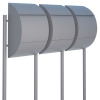Briefkastenanlage Jumbo for Three Grau Metallic
