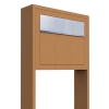 Standbriefkasten Elegance Rost mit Edelstahlklappe