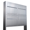 Briefkastenanlage Elegance for Four Edelstahl
