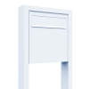 Zaunbriefkasten Latina Stand in Weiß