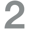 Hausnummer ''2'' Grau