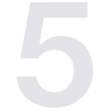 Hausnummer ''5'' Weiß