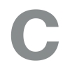 Hausnummer ''c'' Grau Metallic