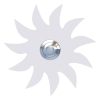 Türklingel Sonne Weiß
