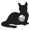 Türklingel Katze ''Kitty'' Schwarz