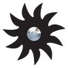 Türklingel Sonne Schwarz
