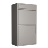 Paketbox Wide in Grau Metallic