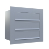 Einbaubriefkasten Como for Three in Grau Metallic