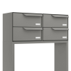 Briefkastenanlage Rotterdam for Four in Grau metallic