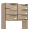Briefkastenanlage Rotterdam for Six V in Beige
