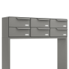 Briefkastenanlage Rotterdam for Six H in Grau metallic