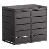Mülltonnenbox Edda 2er 240L in Schwarz