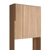Standbriefkasten Porto Rost mit Holzdekor-Front