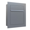 Einbaubriefkasten Bari in Grau Metallic