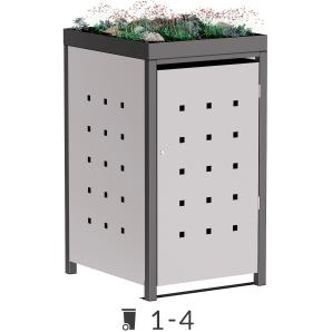Mülltonnenbox Martha mit Pflanzdach - 240 Liter